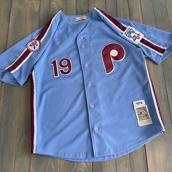 1976 Greg Luzinski #19 Philadelphia Phillies Mitchell & Ness Jersey - XL (M8)